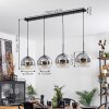 Koyoto  Pendant Light glass 25 cm clear, Smoke-coloured, 4-light sources
