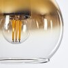 Koyoto  Pendant Light glass 15 cm gold, clear, 5-light sources