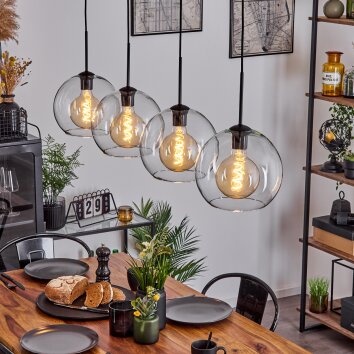 Koyoto  Pendant Light glass 25 cm clear, 4-light sources