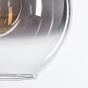Koyoto  Pendant Light glass 30 cm clear, Smoke-coloured, 4-light sources