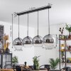 Koyoto  Pendant Light glass 30 cm clear, Smoke-coloured, 4-light sources