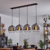 Koyoto  Pendant Light glass 30 cm clear, Smoke-coloured, 4-light sources