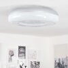 Monfebres Ceiling Light LED silver, white, 1-light source, Remote control, Colour changer