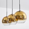 Koyoto  Pendant Light glass 30 cm gold, clear, 3-light sources