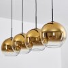 Koyoto  Pendant Light glass 30 cm gold, clear, 4-light sources
