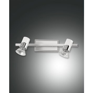 Fabas Luce ALICE Ceiling light chrome, white, 2-light sources