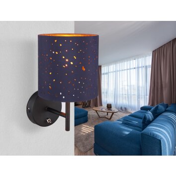 Globo URBAN Wall Light black, 1-light source