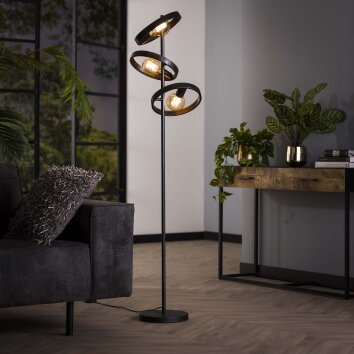 Hover Floor Lamp anthracite, 3-light sources