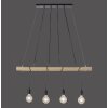 Leuchten-Direkt TERO Pendant Light LED Ecru, black, 4-light sources