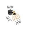 Eglo SAMBATELLO Wall Light brass, black, 1-light source