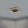 Eglo TIRRENARA Ceiling Light LED brown, black, 4-light sources, Remote control