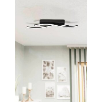 Eglo ALBORAYA Ceiling Light LED black, 1-light source