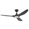 Eglo PORTSEA ceiling fan LED black, 1-light source