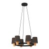 Eglo EDALE Pendant Light Ecru, black, 6-light sources