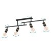 Eglo LURONE Ceiling Light brass, black, 4-light sources