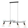 Eglo LURONE Pendant Light brass, black, 4-light sources