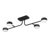 Eglo CLAVELLINA Ceiling Light LED black, 4-light sources