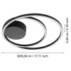 Eglo RUOTALE Ceiling Light LED black, 1-light source