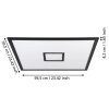 Eglo BORDONARA Ceiling Light LED black, white, 1-light source, Remote control