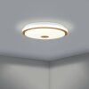 Eglo LANCIANO Ceiling Light LED brown, white, 1-light source, Remote control