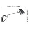 Eglo LORETO Wall Light black, white, 1-light source