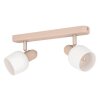 Eglo CORATO Ceiling Light matt nickel, sand-coloured, 2-light sources