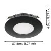 Eglo PINEDA recessed light LED black, 3-light sources