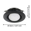 Eglo PINEDA recessed light LED black, 3-light sources