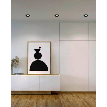 Eglo PINEDA recessed light LED black, 3-light sources