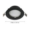 Eglo PENETO recessed light LED black, 3-light sources