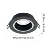 Eglo CAROSSO recessed light black, white, 1-light source