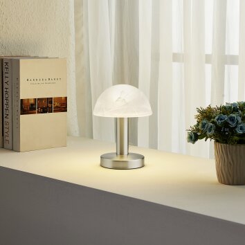 Trio Fynn 2 Table lamp matt nickel, 1-light source