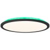Brilliant Saltery Ceiling Light LED black, white, 1-light source, Remote control, Colour changer