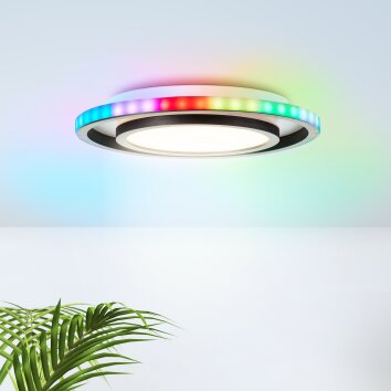 Brilliant Blaine Ceiling Light LED white, 1-light source, Remote control, Colour changer