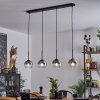 Koyoto  Pendant Light glass 15 cm clear, Smoke-coloured, 4-light sources