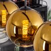 Koyoto  Ceiling Light glass 20 cm gold, clear, 5-light sources