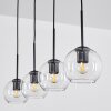 Koyoto  Pendant Light glass 15 cm clear, 4-light sources