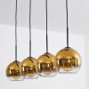 Koyoto  Ceiling Light glass 20 cm gold, clear, 4-light sources