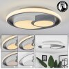 Casqueira Ceiling Light LED grey, white, 1-light source