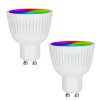 Candal GU10 LED RGB 6,5 Watt 2200-6500 Kelvin 345 Lumen Set of 2 with remote control