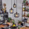 Curveira Pendant Light bronze, black, 3-light sources