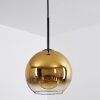 Koyoto  Ceiling Light glass 20 cm gold, clear, 1-light source