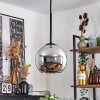 Koyoto  Pendant Light glass 15 cm chrome, Smoke-coloured, 1-light source