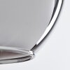 Koyoto  Pendant Light glass 15 cm chrome, Smoke-coloured, 1-light source