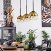 Koyoto  Pendant Light glass 15 cm gold, clear, 3-light sources