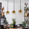 Koyoto  Pendant Light glass 15 cm gold, clear, 3-light sources