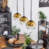 Koyoto  Pendant Light glass 15 cm gold, clear, 3-light sources