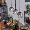 Koyoto  Pendant Light glass 15 cm clear, Smoke-coloured, 3-light sources