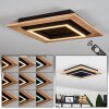 Tojeirinha Ceiling Light LED Light wood, black, 1-light source, Remote control