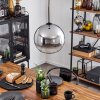 Koyoto  Pendant Light glass 30 cm chrome, clear, Smoke-coloured, 1-light source